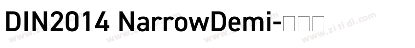 DIN2014 NarrowDemi字体转换